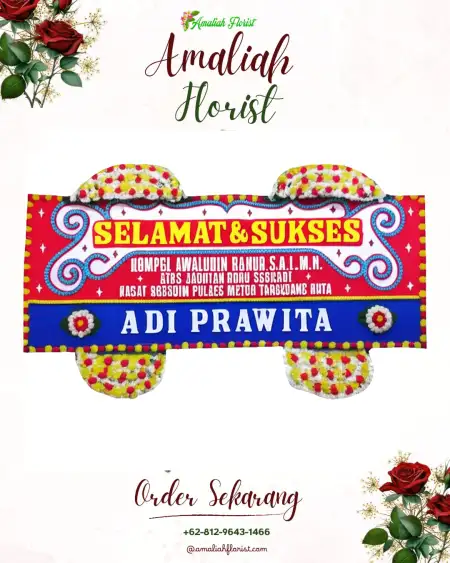 Papan Bunga Ucapan Selamat Bacang